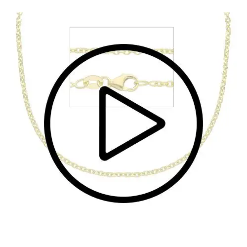 catena a maglia diamantata unisex 45 cm in oro giallo media miniatura 4