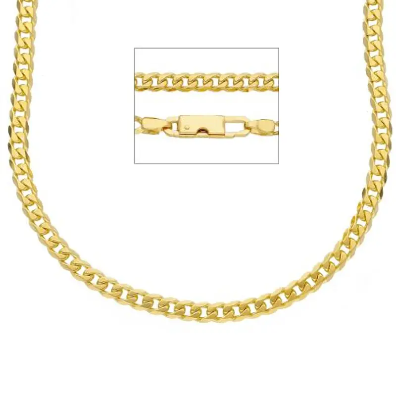 catena da uomo groumette in oro giallo 18 kt - 50 cm 18 grammi