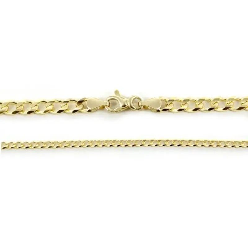 catena da uomo groumette in oro giallo da 50 cm - oro 18 kt