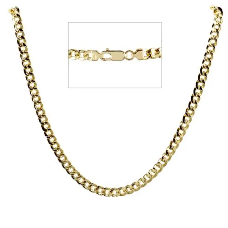 catena da uomo groumette in oro giallo da 60 cm - oro 18 kt