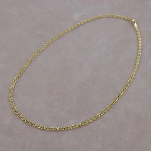 catena da uomo in oro giallo 18 kt maglia traversino piena - 50 cm miniatura 3