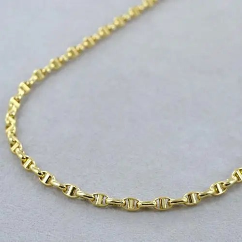 catena da uomo maglia traversino 50cm in oro giallo 18kt miniatura 5