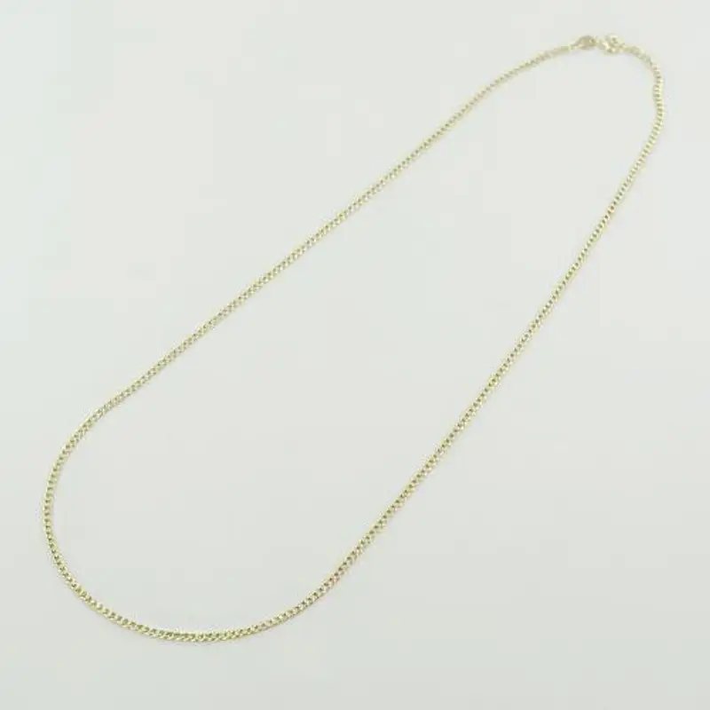 catena maglia groumette sottile da uomo 45cm in oro giallo 18kt