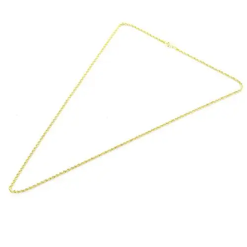 catena unisex in oro giallo modello fune 40 cm media miniatura 5