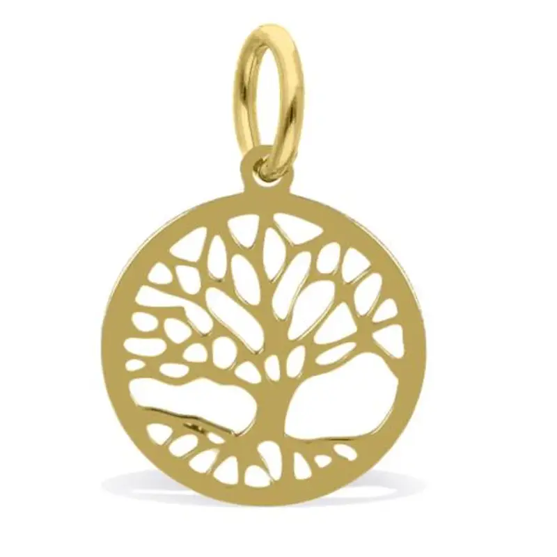ciondolo albero della vita in oro giallo