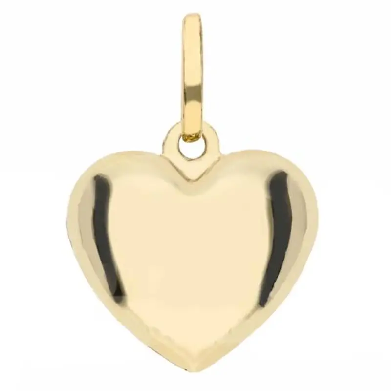ciondolo cuore in oro giallo lucido cuore medio
