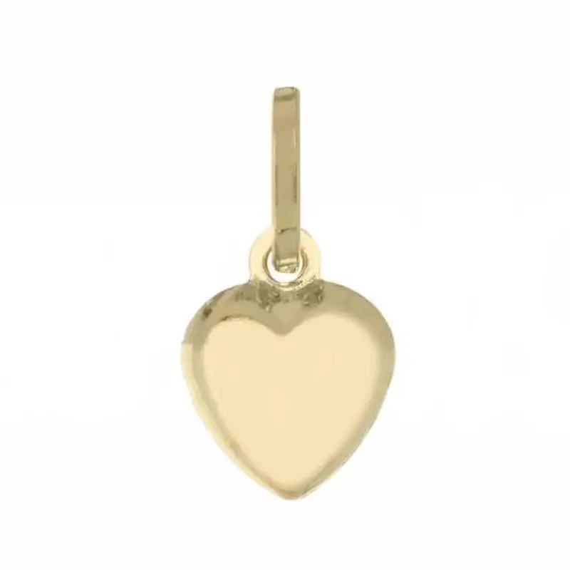 ciondolo cuore in oro giallo lucido cuore piccolo