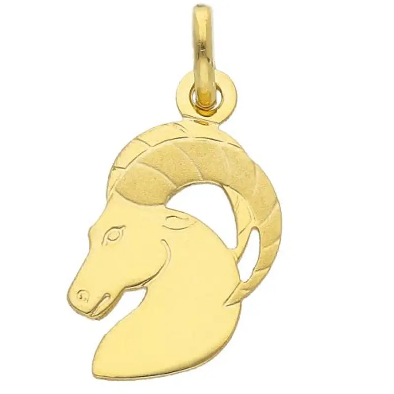 ciondolo oroscopo - segno zodiacale - in oro giallo capricorno