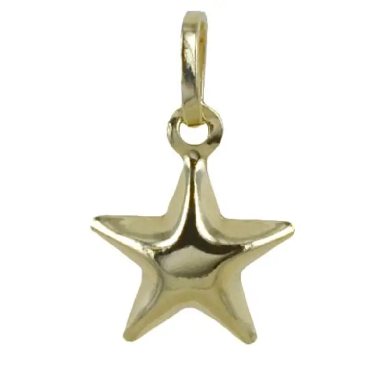 ciondolo stella classica in oro giallo media