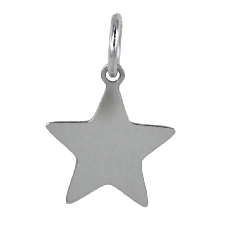 ciondolo stella in oro bianco