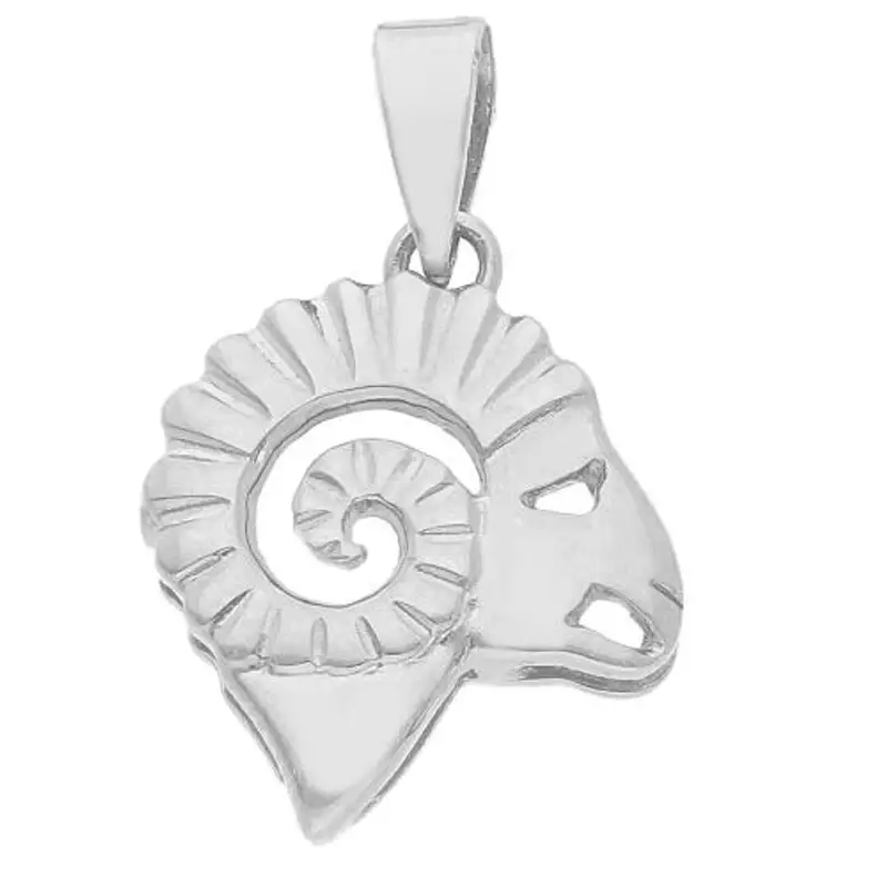 ciondolo zodiaco in oro bianco - segno ariete