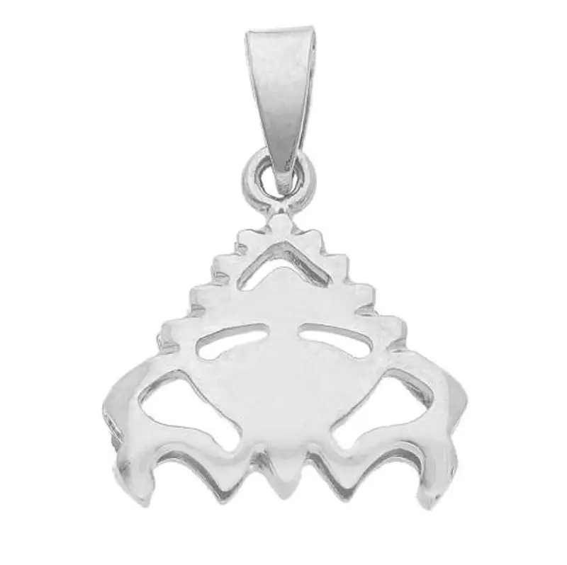ciondolo zodiaco in oro bianco - segno cancro