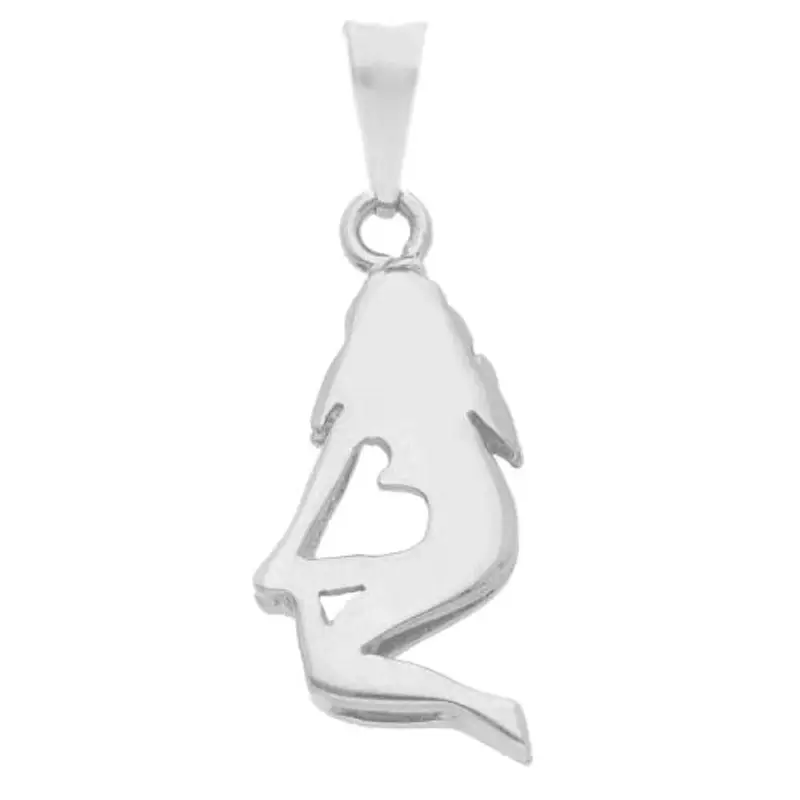 ciondolo zodiaco in oro bianco - segno vergine