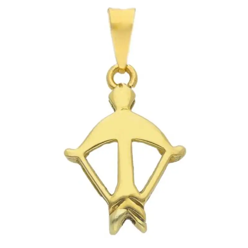 ciondolo zodiaco in oro giallo - segno sagittario