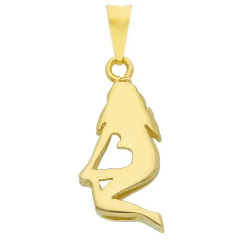 ciondolo zodiaco in oro giallo - segno vergine