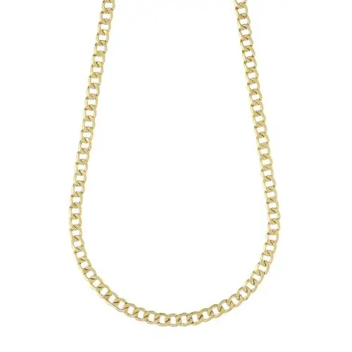 collana catena da uomo groumette leggera oro giallo 50 cm media