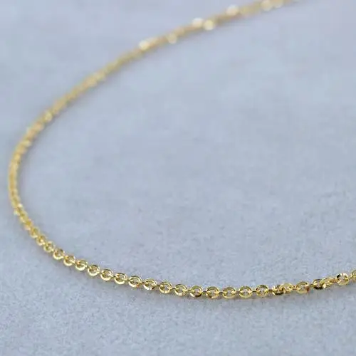 collana catena maglia rolo da donna in oro giallo 40 cm media miniatura 4