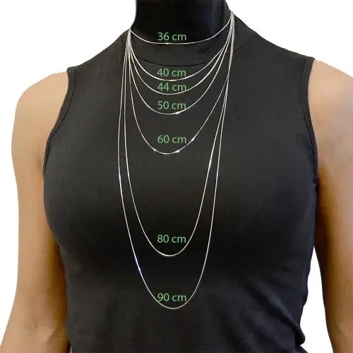 collana catena maglia rolo da donna in oro rosa 36 cm sottile miniatura 3