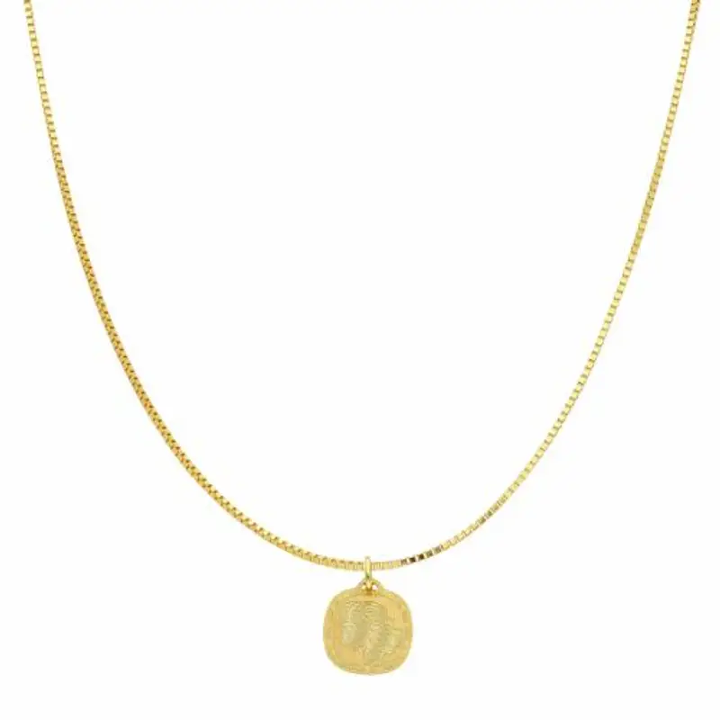 collana con ciondolo segno zodiacale ariete in oro giallo