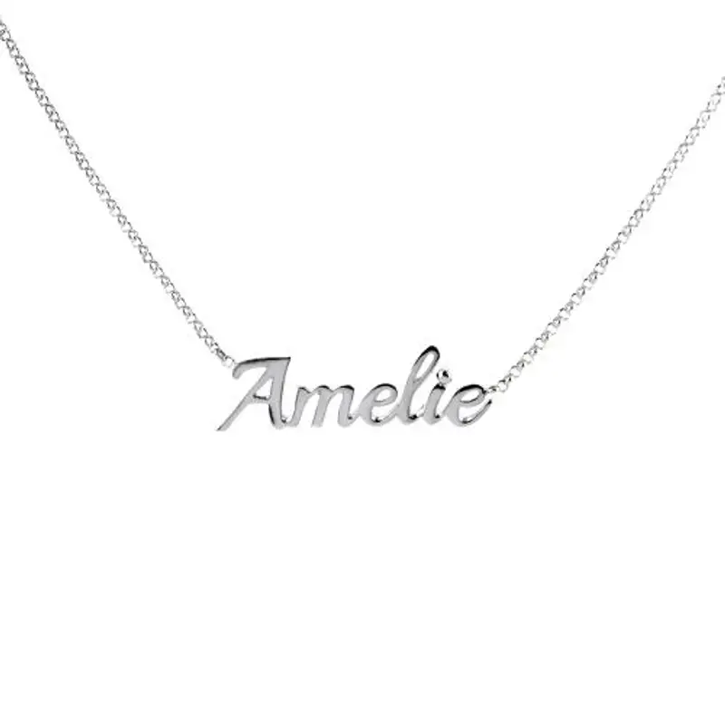 collana da ragazza personalizzata con nome in argento