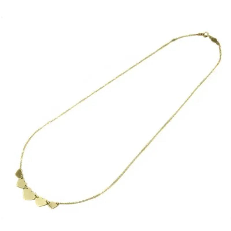 collana in oro 9 kt con cuori