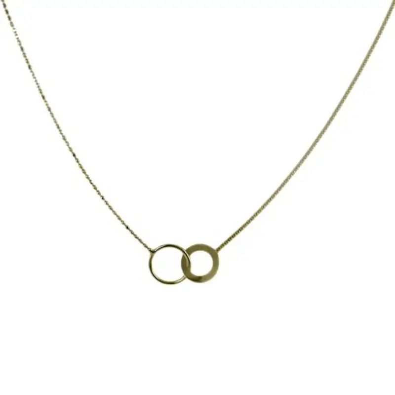 collana in oro giallo con intreccio