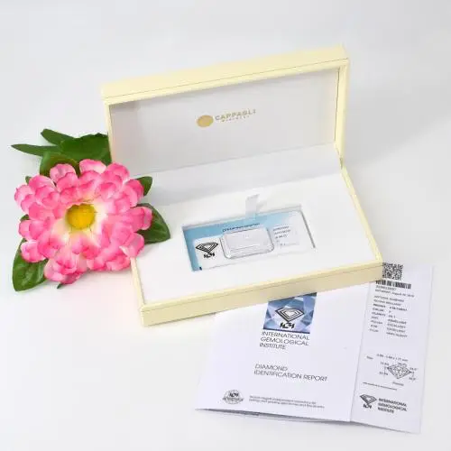 diamante certificato ct. 1, 00 f vs certificato igi miniatura 2