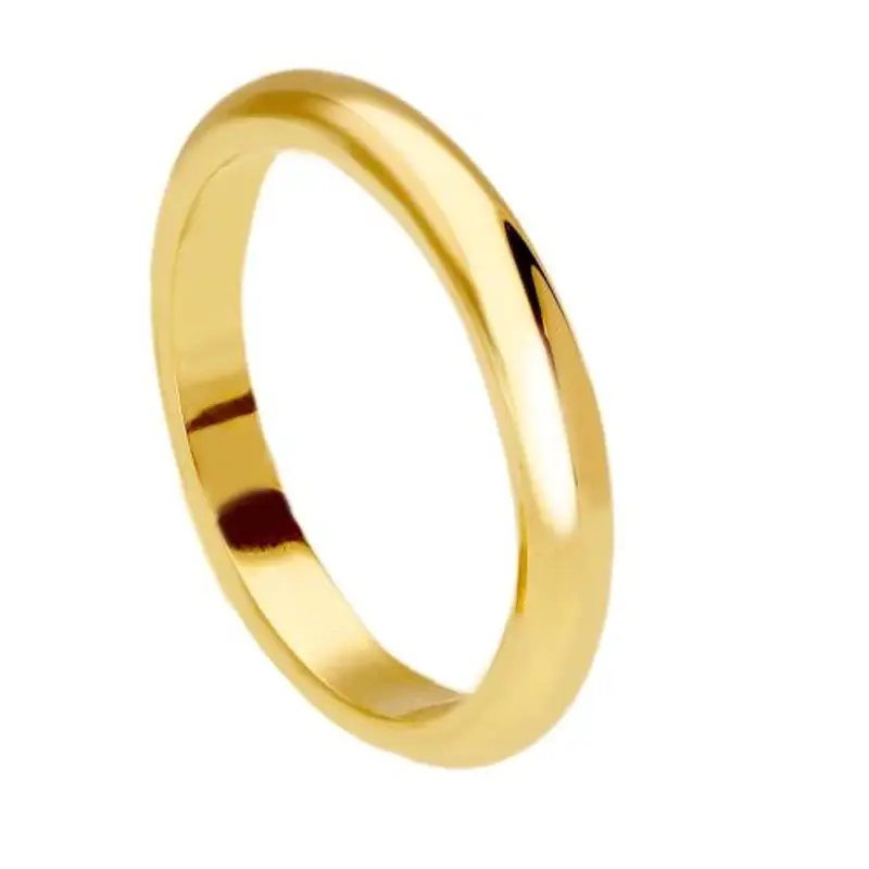 fede francesina in oro giallo 9 kt