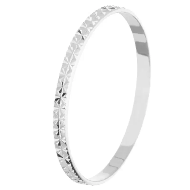 fedina fermanello in oro bianco diamantata