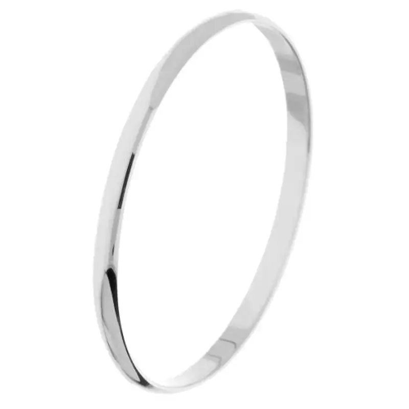 fedina fermanello ultra sottile in oro bianco liscia e lucida