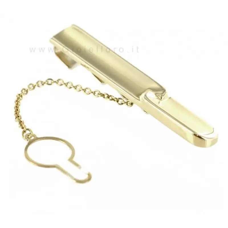 fermacravatte in oro giallo