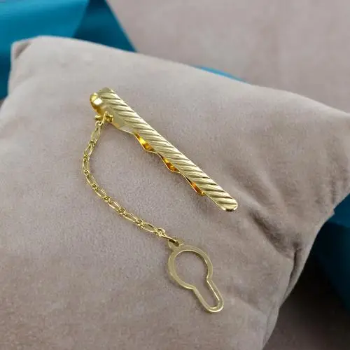 fermacravatte in oro giallo miniatura 2