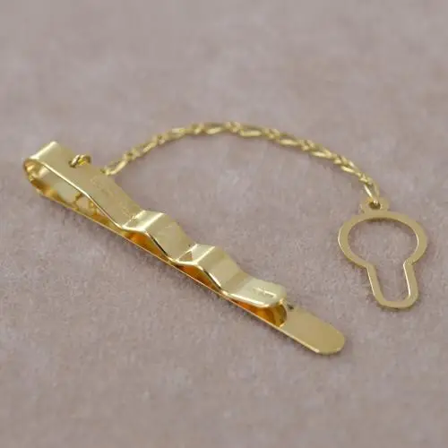 fermacravatte in oro giallo miniatura 5