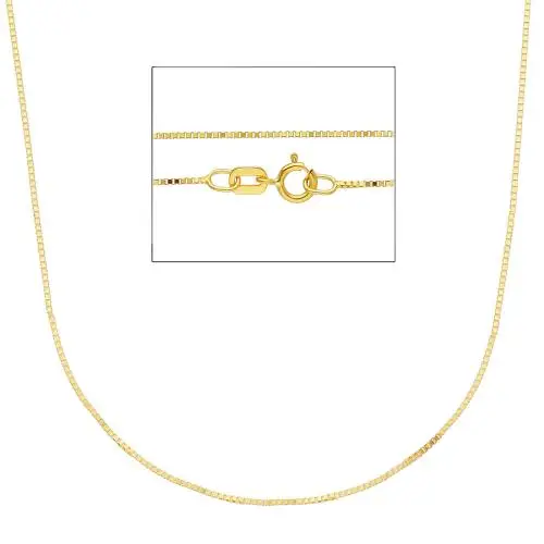girocollo da donna catena veneziana in oro giallo 45 cm media
