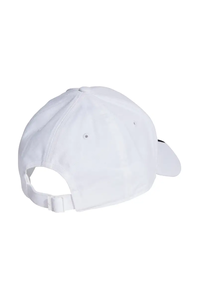 Cappellino Bianco con Frontino Curvo Adidas Baseball 3S Cap miniatura 2