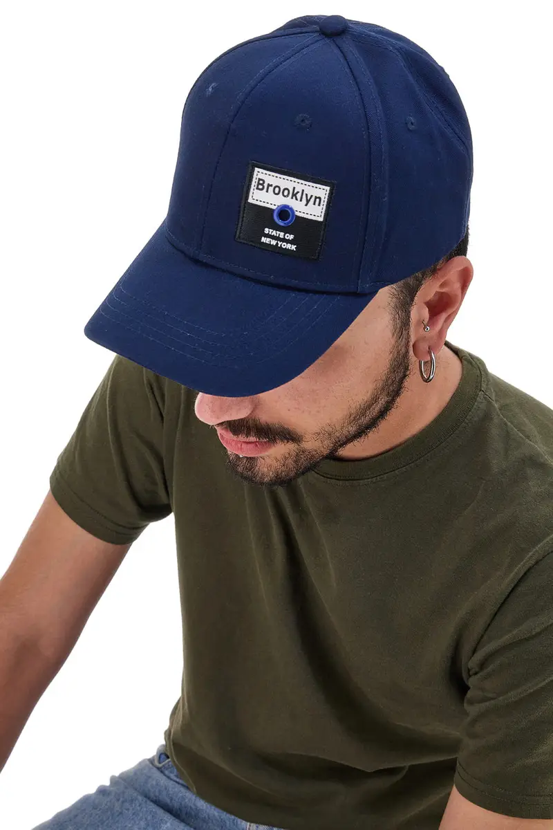 Cappellino Blu con Frontino Curvo Pittarello 07991 miniatura 2