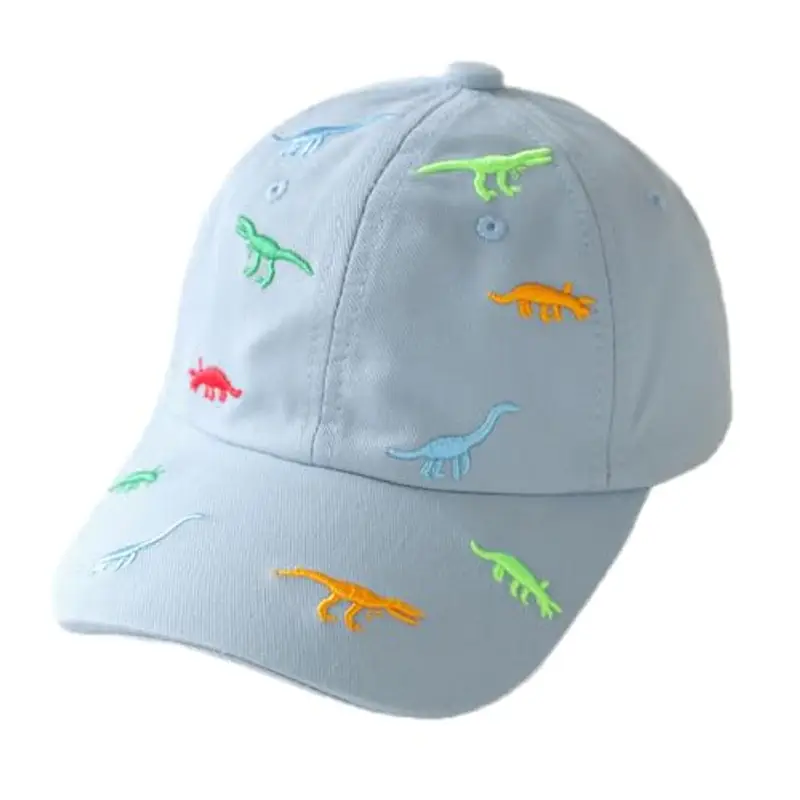 HERUAI - Cappellino Baseball Estivo Bambini Dinosauro Cotone Blu