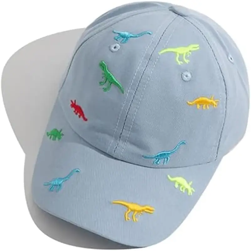 OZFZEP - Cappellino da Baseball per Bambini Dinosauro Blu