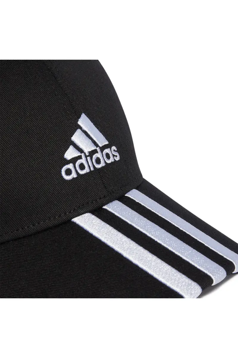 Cappellino Nero con Frontino Curvo Adidas Baseball 3S Cap miniatura 3
