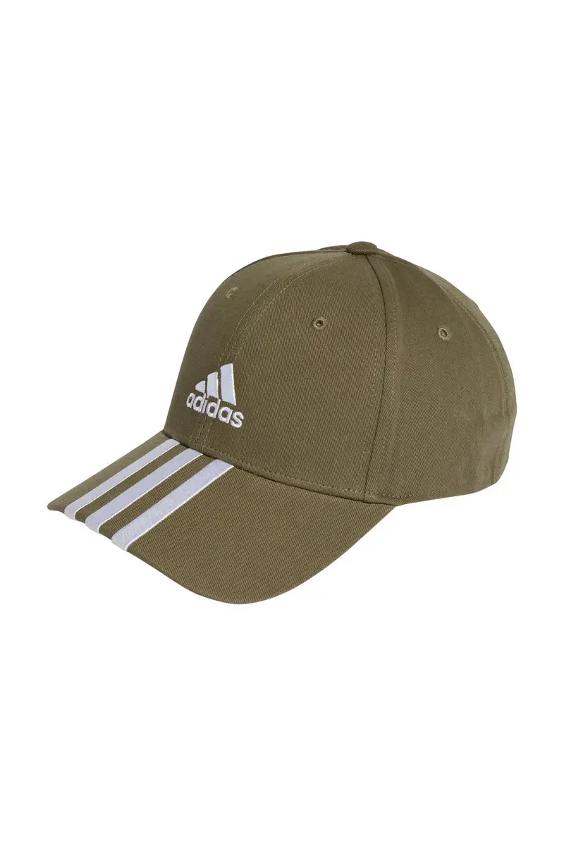 Cappellino Verde con Frontino Curvo Adidas Baseball 3S Cap