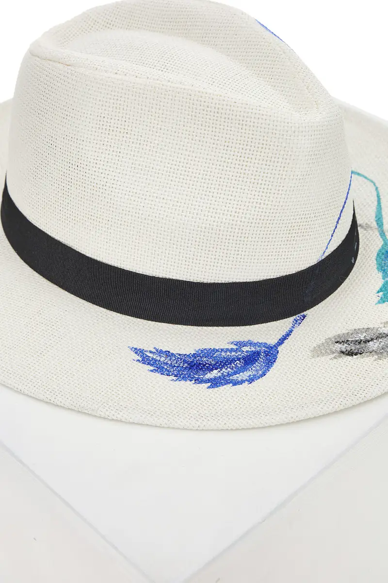 Cappello Borsalino Coveri Collection 230215 Bianco miniatura 3