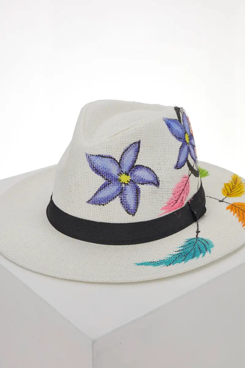 Cappello Borsalino Coveri Collection 230215 Bianco miniatura 3