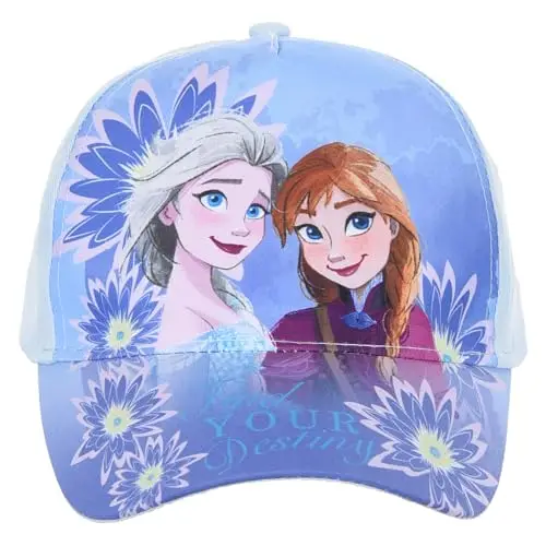 Cappello con Visiera Frozen Disney Berretto Azzurro Estivo per Bambini Regolabile Protezione dai Raggi UV miniatura 2
