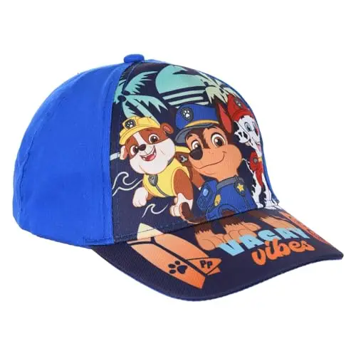 Cappello con Visiera Paw Patrol Berretto Blu Estivo per Bambini Regolabile Protezione dai Raggi UV