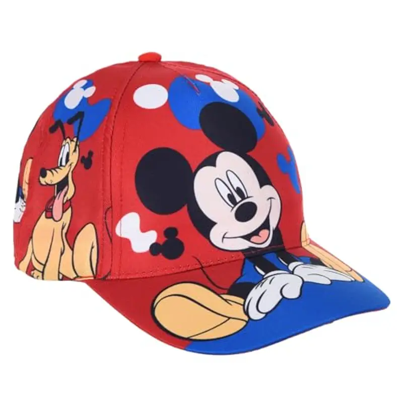 Cappello con Visiera Topolino Disney Berretto Estivo per Bambini Regolabile Protezione dai Raggi UV