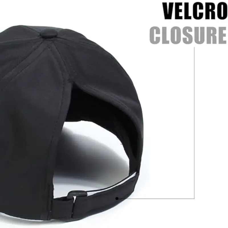 Cappello da baseball per bambini da 3 a 8 anni, con coda di cavallo, per ragazze e ragazzi, con protezione UV, regolabile, da golf, da tennis, da baseball, Nero, Taglia unica miniatura 3