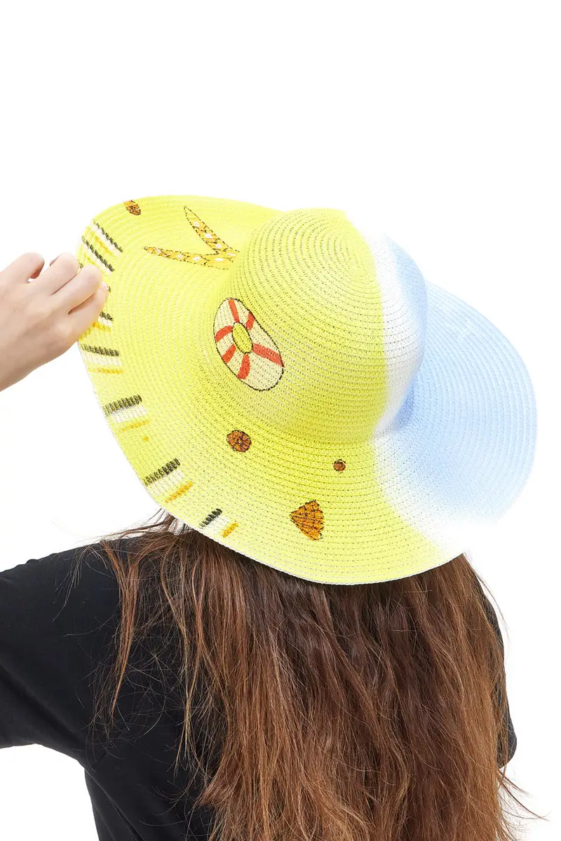 Cappello in Rafia Coveri Collection 230213 miniatura 2