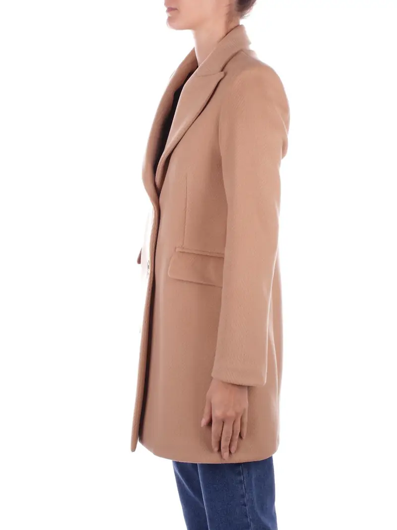 Cappotto Donna MADEMOISELLE DU MONDE Cammello miniatura 2