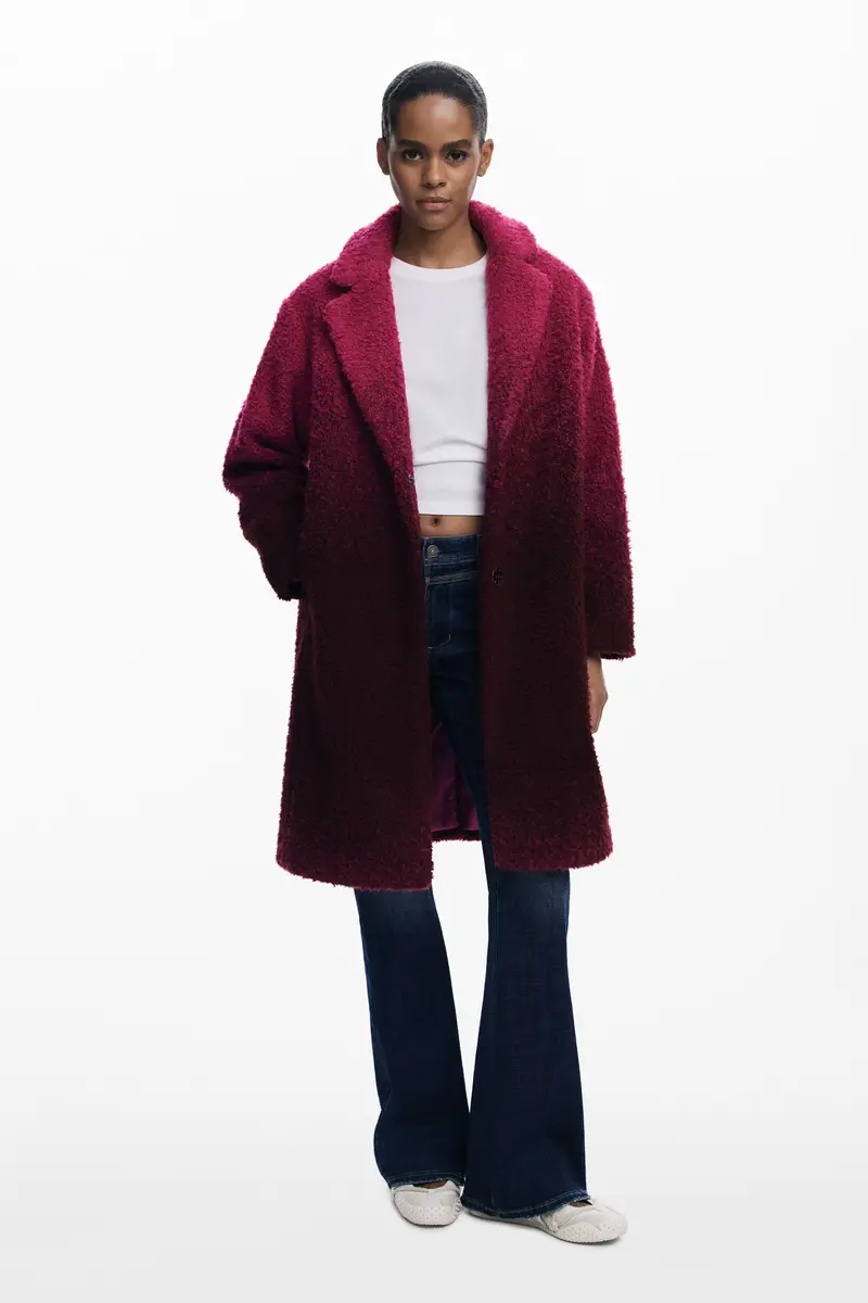 Cappotto sfumato in spugna