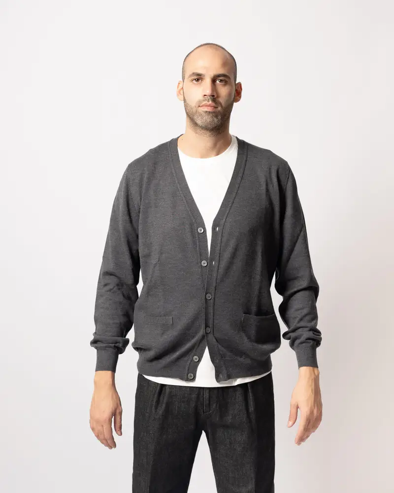 LA FILIERA Cardigan Grigio 936695